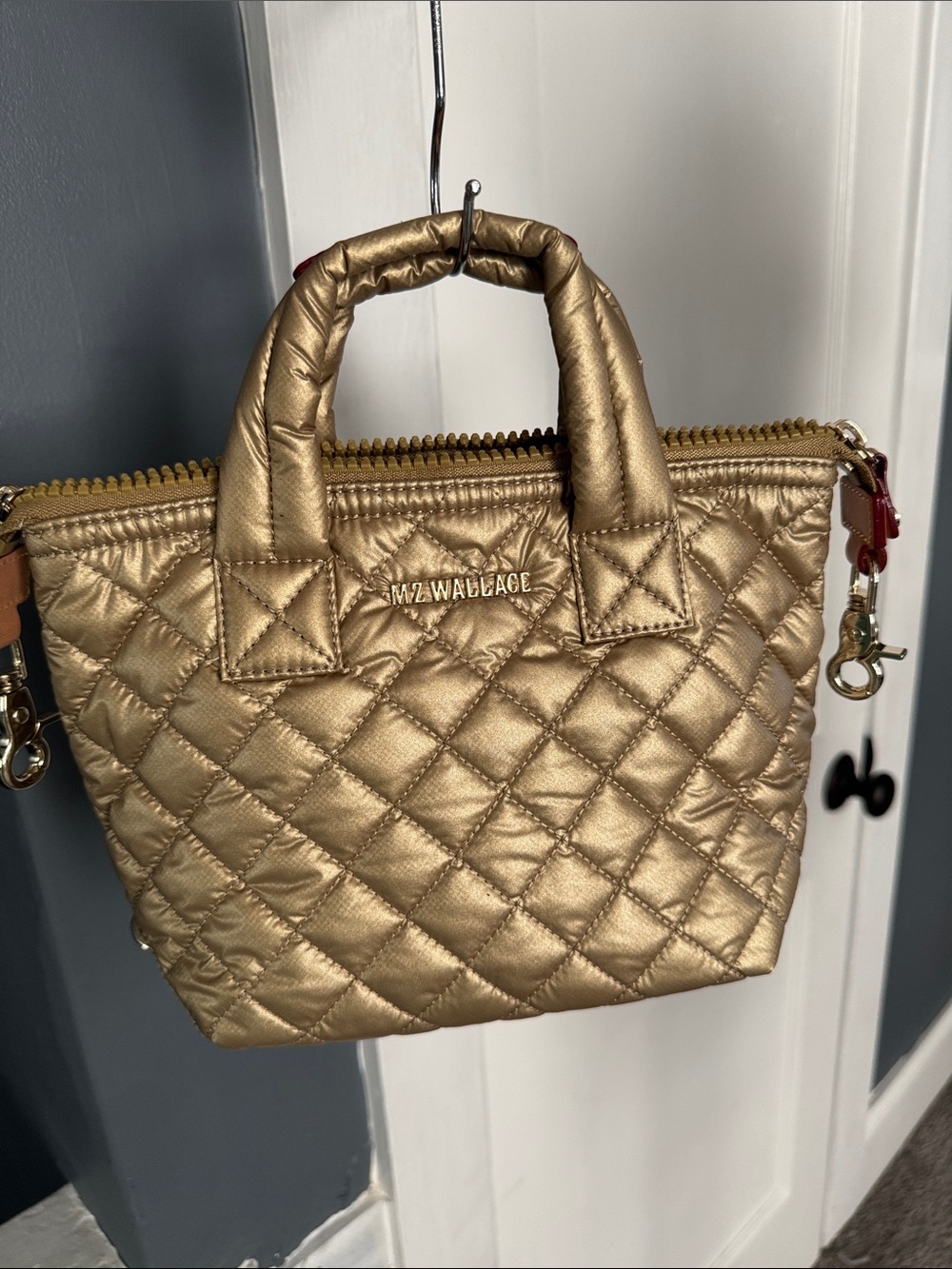 MZ Wallace Metallic Gold micro sutton